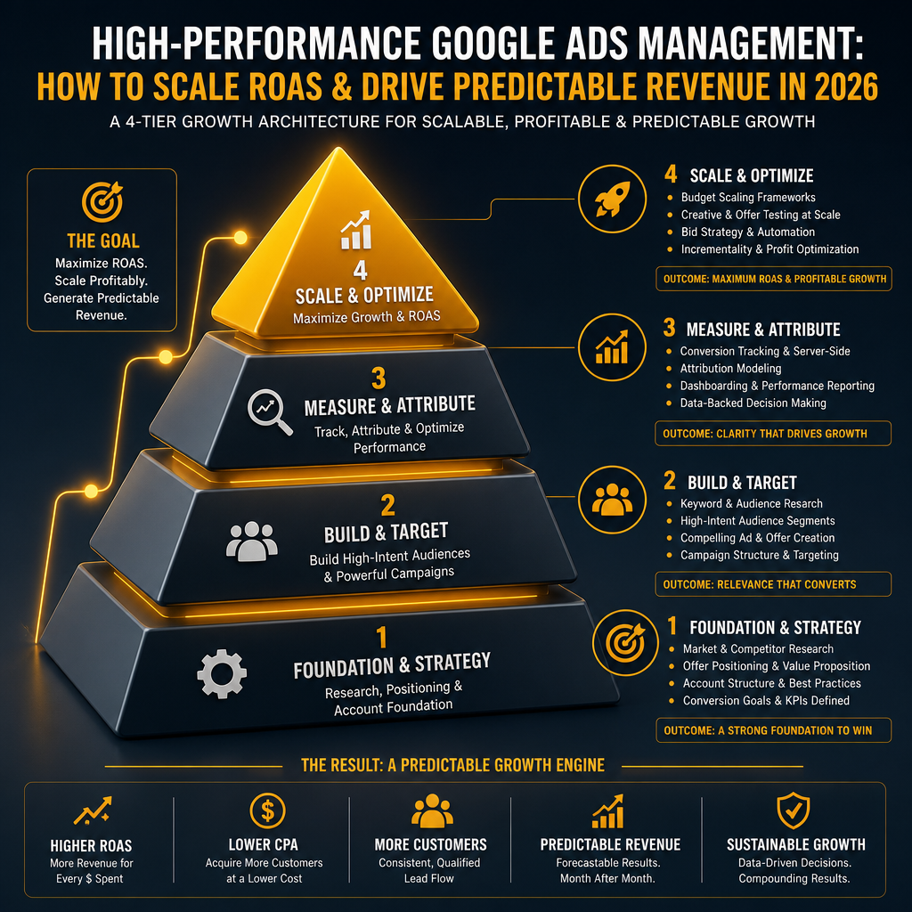 High-Performance Google Ads Management: How to Scale ROAS & Drive Predictable Revenue in 2026 - Strategic Framework