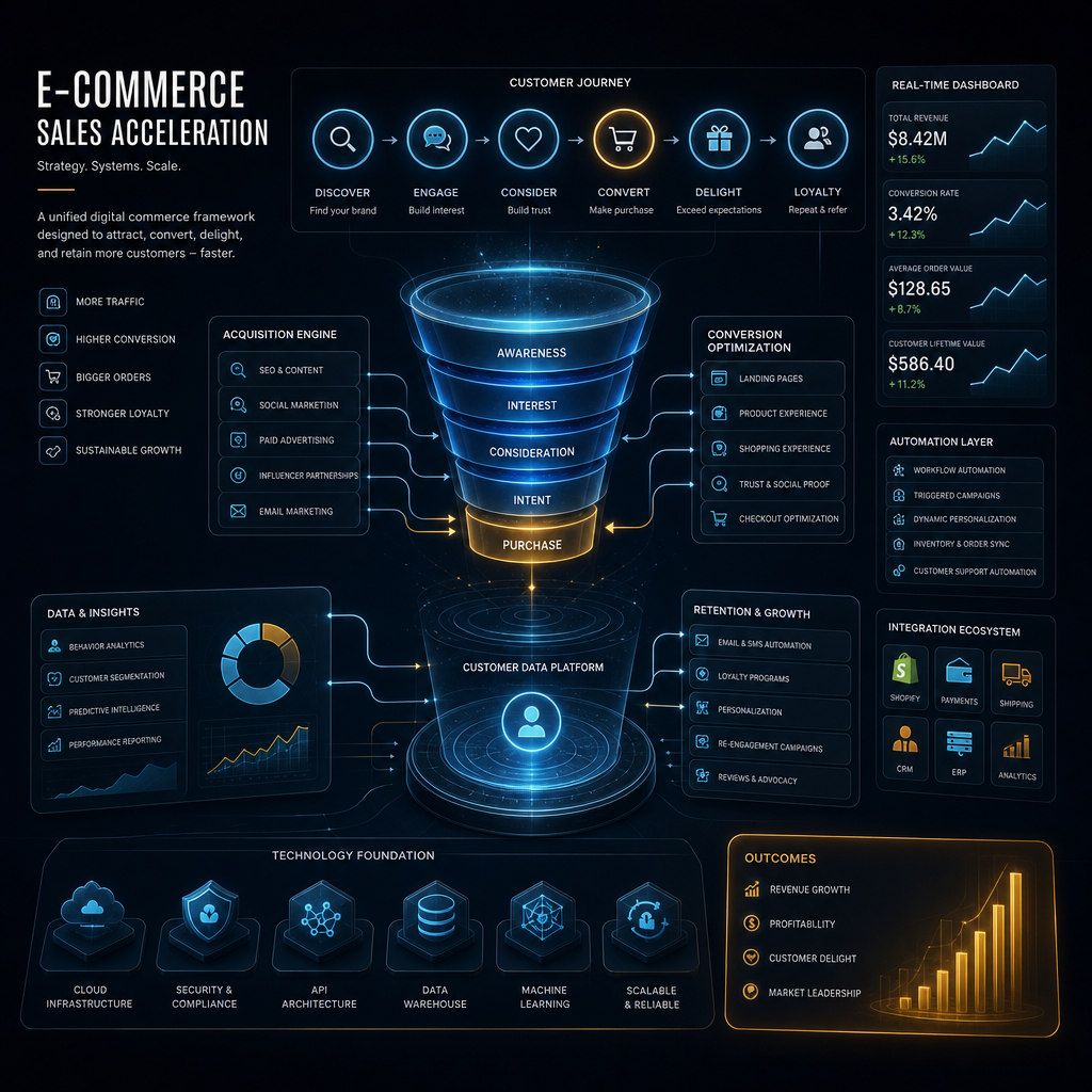 E-Commerce Sales Acceleration Strategy and Architecture Blueprint 2026